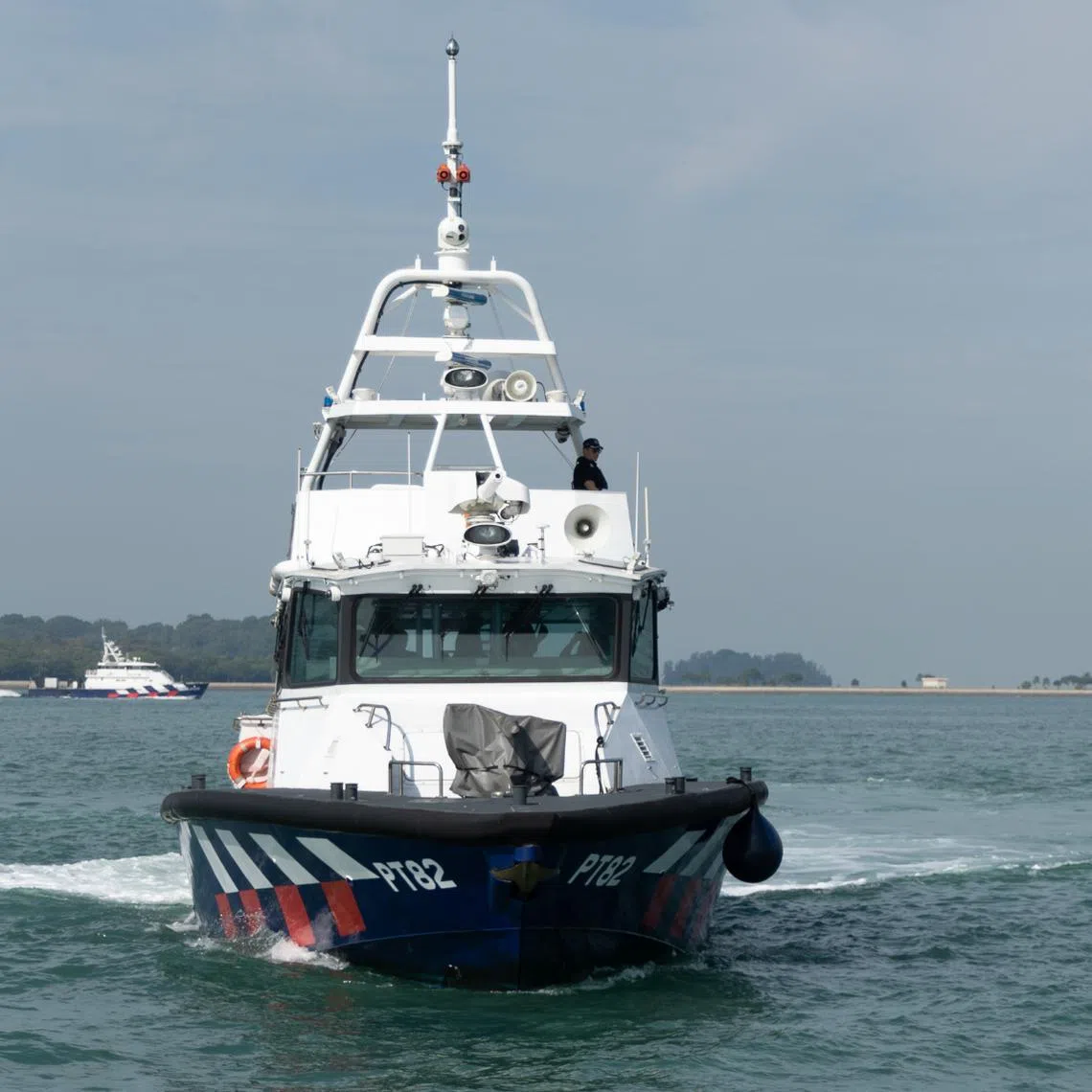 The police urged foreign vessels to follow the instructions of Singapore authorities when in Singapore waters.