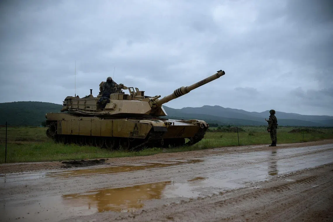 The US had initially refused to provide Ukraine with M1A2 Abrams battle tanks, but eventually relented.