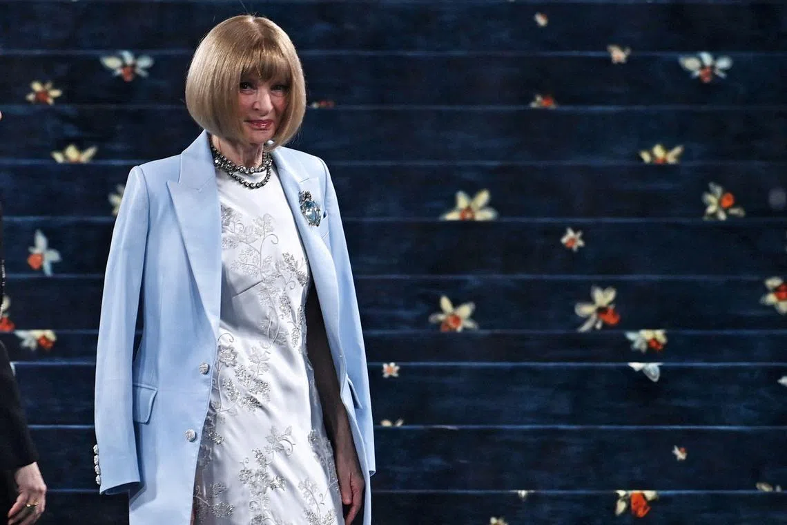 Vogue editor-in-chief Anna Wintour arriving for the 2025 Met Gala, at the Metropolitan Museum of Art in New York, on May 5.