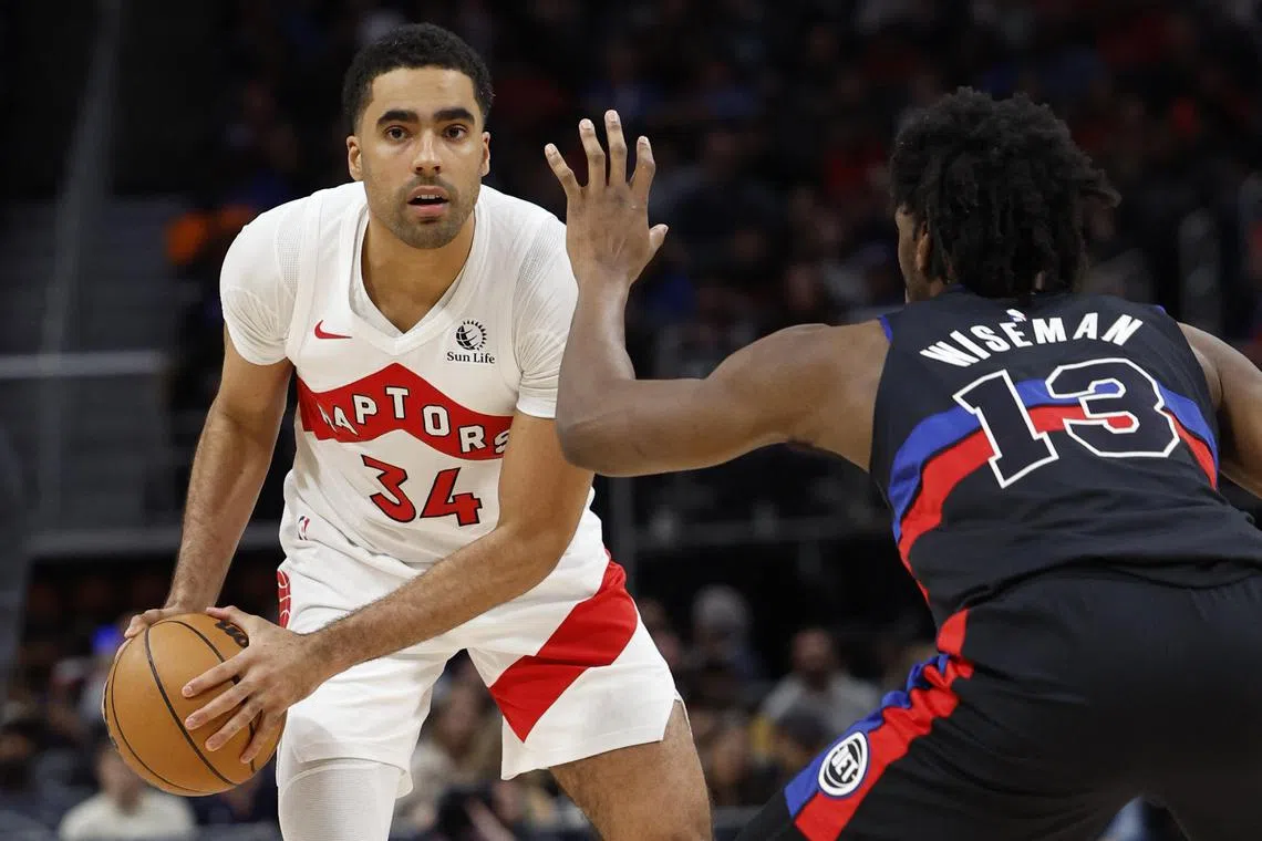 Toronto Raptors centre Jontay Porter is accused of exiting two games to ensure that "under" bets on his performance are winners.