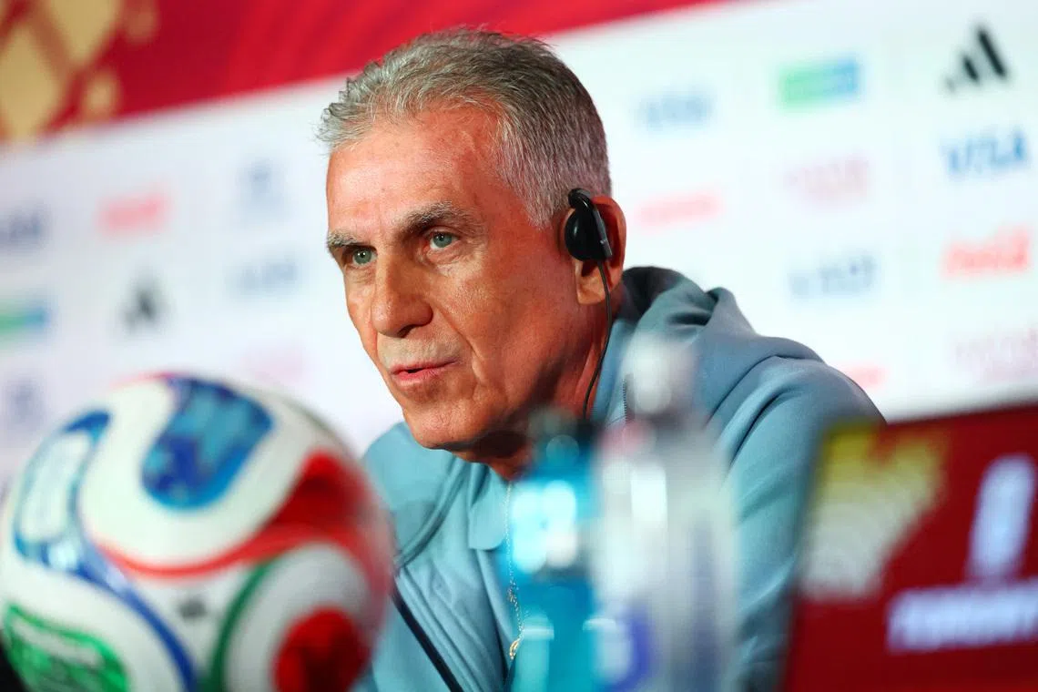 Soccer Football - FIFA World Cup 2026 - Ghana and Panama Press Conference - Toronto Stadium, Toronto, Canada - June 16, 2026 Ghana coach Carlos Queiroz during a press conference REUTERS/Piroschka Van De Wouw