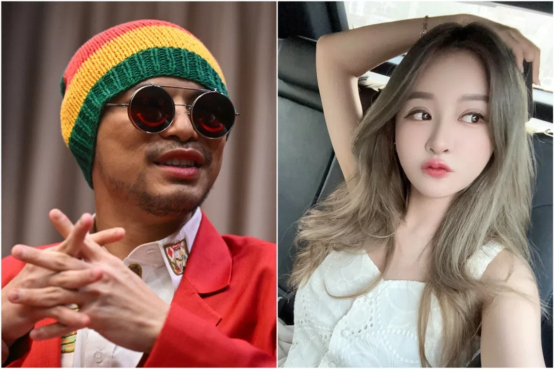 Investigations revealed that Namewee (left) was the last person seen with influencer Iris Hsieh on Oct 22.