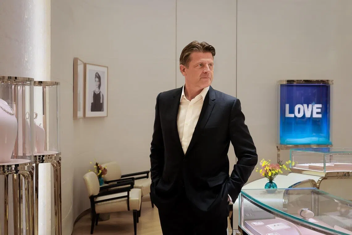 Anthony Ledru, president and chief executive of Tiffany & Co, at the brand’s Ion Orchard store on July 6.