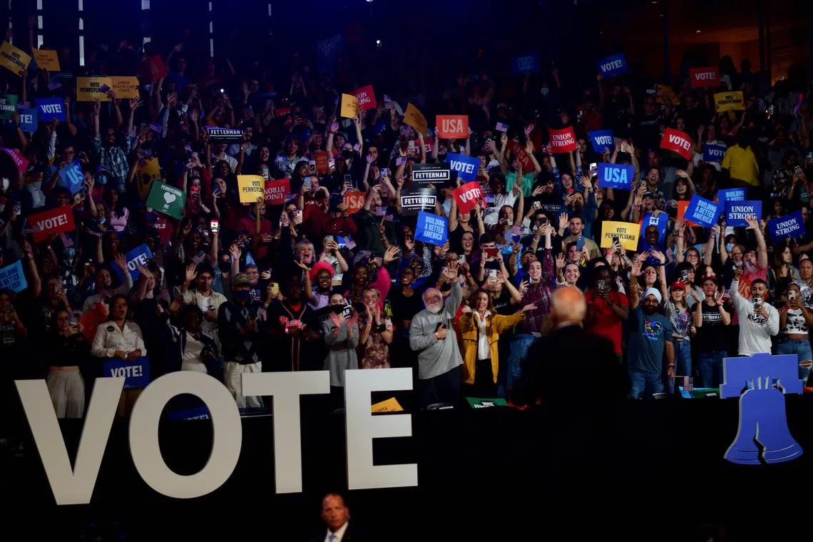 The midterm election takes place with the country in a grim mood amid high inflation and petrol prices, with voters deeply divided, even on which issues they deem important.
