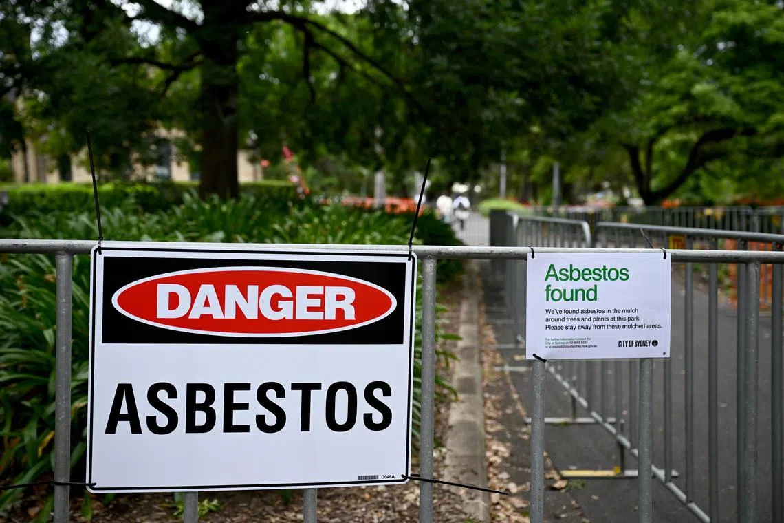Traces of bonded asbestos in mulch have been found in 41 spots scattered across Sydney since early January. 