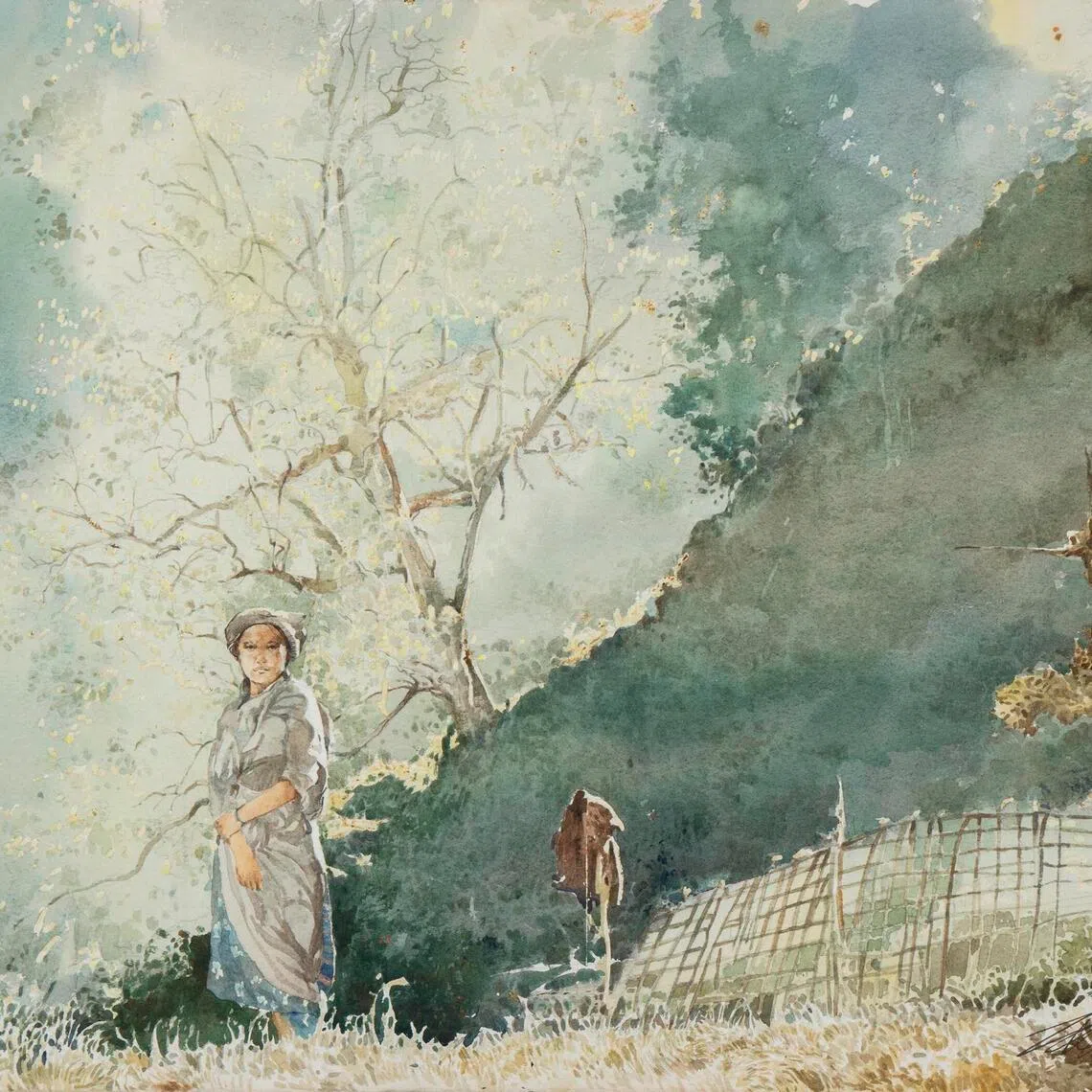 A favourite of Ong Kim Seng's paintings on show is Children Of The Third World (1993). 