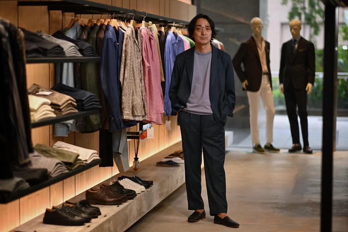 Mr Kozo Kawamura, co-founder of Colony Clothing, at his boutique in April.