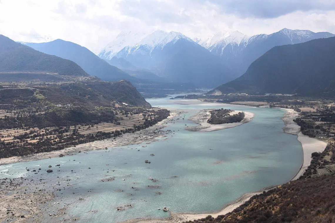 The hydropower dam will be built in the lower reaches of the Yarlung Zangbo river, which becomes the Brahmaputra river as it flows into India.