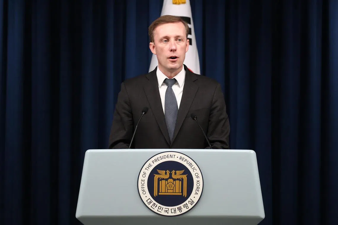 US National Security Advisor Jake Sullivan said on Dec 9 that Washington and its Asia allies would “stand up” for stability across the Taiwan Strait.