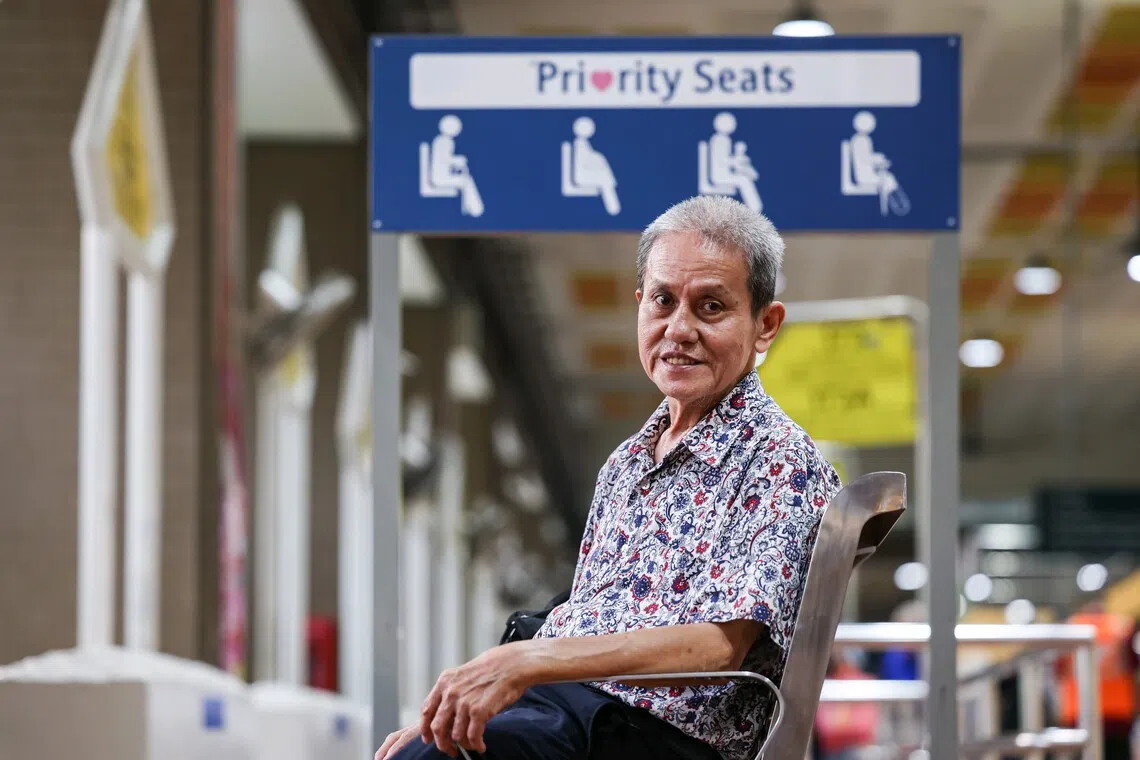 Bukit Batok resident Ong Kim Chong, 69, hopes the additional seats can be placed at more spots at the interchange. 