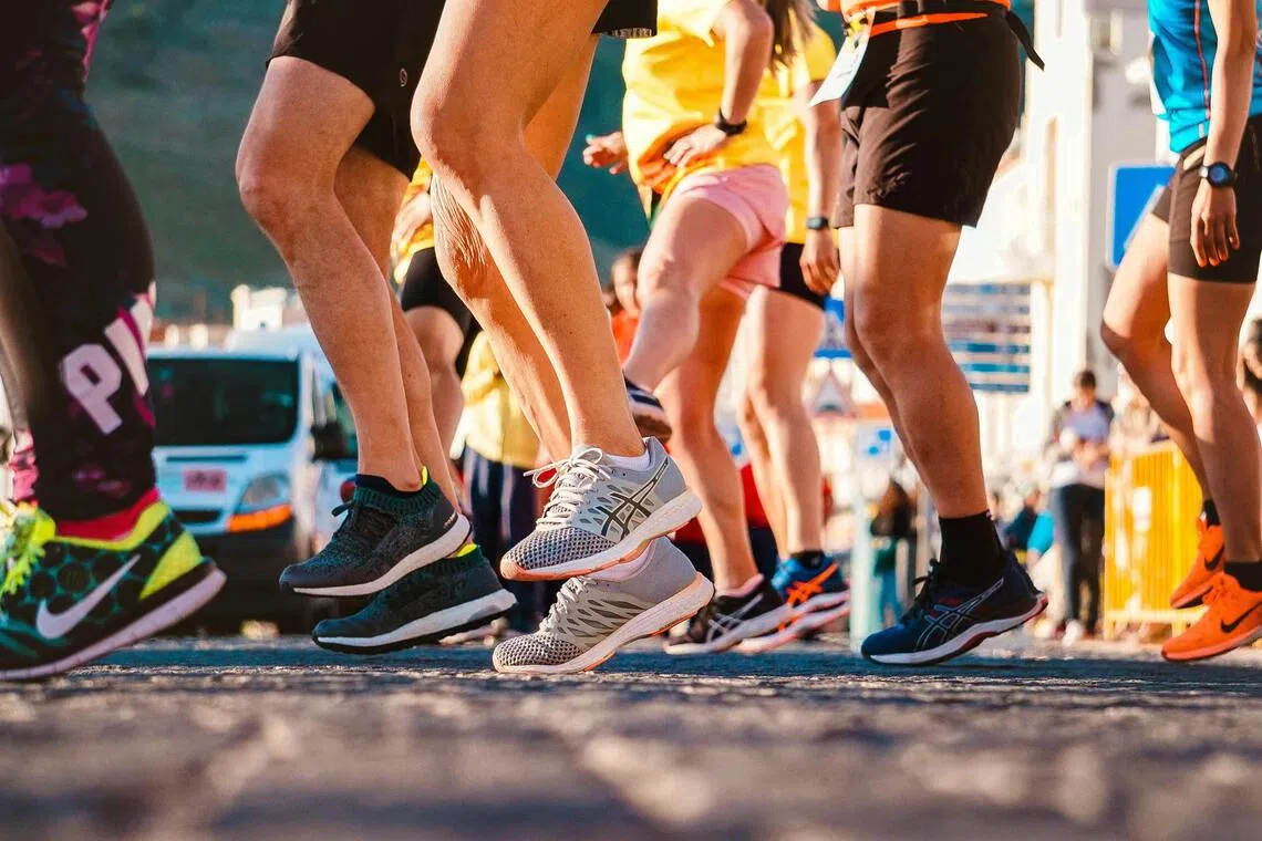 The 25-year-old athlete was leading the race at the time.