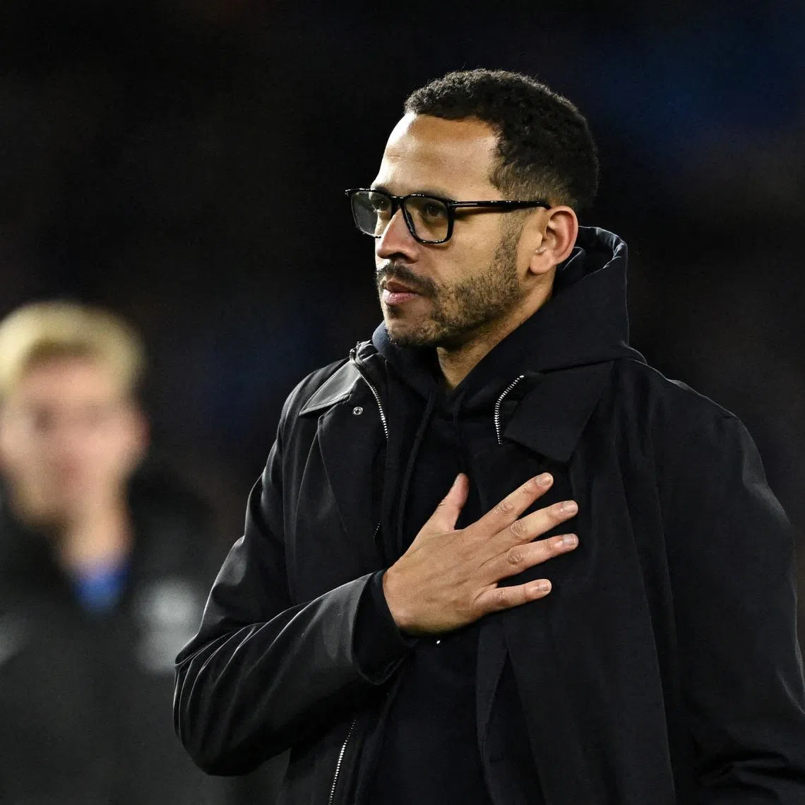 Soccer Football - Premier League - Brighton & Hove Albion v Chelsea - The American Express Community Stadium, Brighton, Britain - April 21, 2026 Chelsea manager Liam Rosenior looks dejected after the match REUTERS/Dylan Martinez