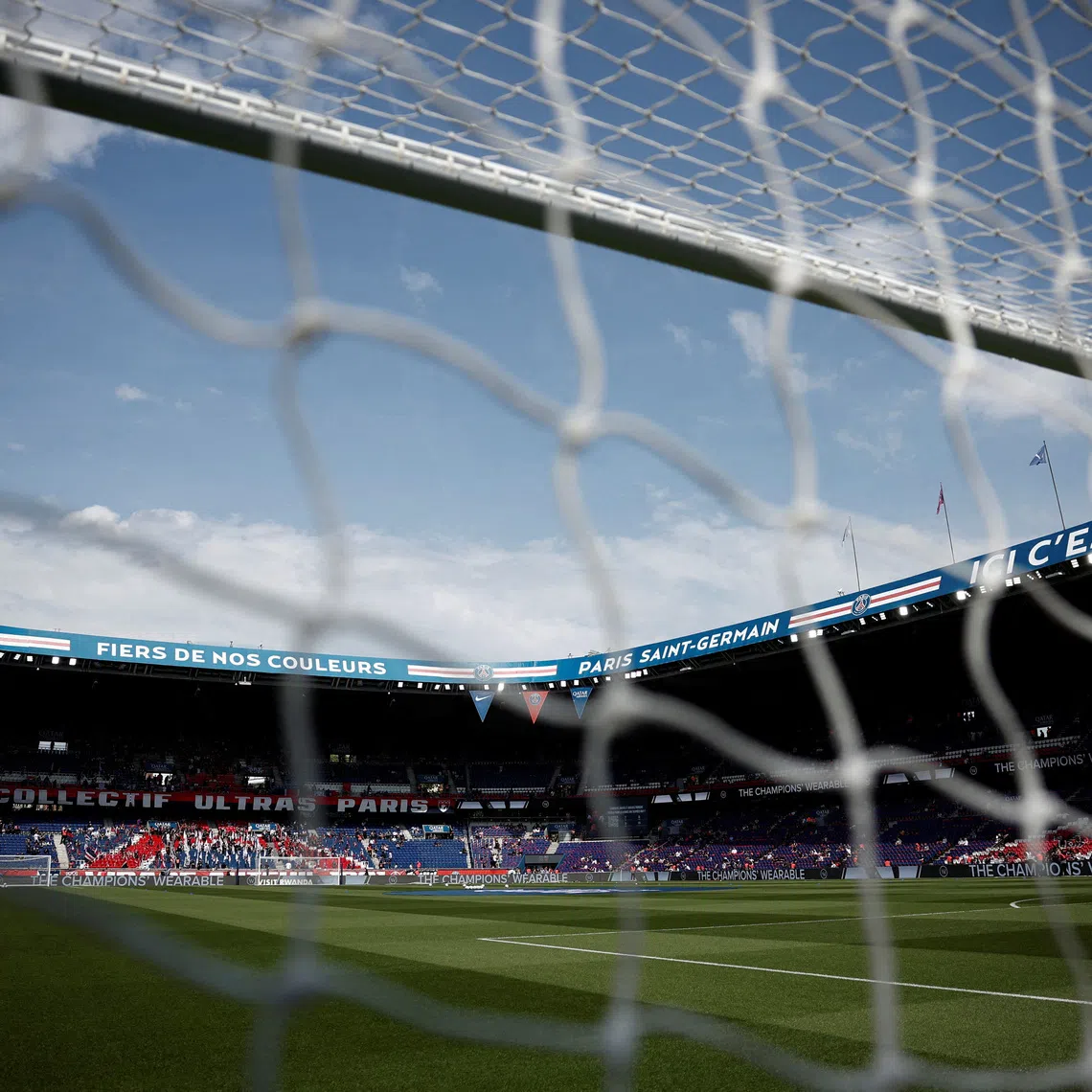 FILE PHOTO: Soccer Football - Ligue 1 - Paris St Germain v FC Lorient - Parc des Princes, Paris, France - May 2, 2026 General view inside the stadium before the match REUTERS/Benoit Tessier/File Photo