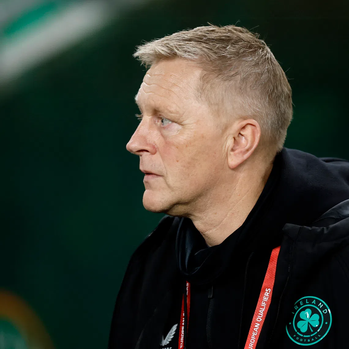 Soccer Football - World Cup - UEFA Qualifiers - Group F - Republic of Ireland v Portugal - Aviva Stadium, Dublin, Ireland - November 13, 2025 Republic of Ireland coach Heimir Hallgrimsson before the match REUTERS/Clodagh Kilcoyne