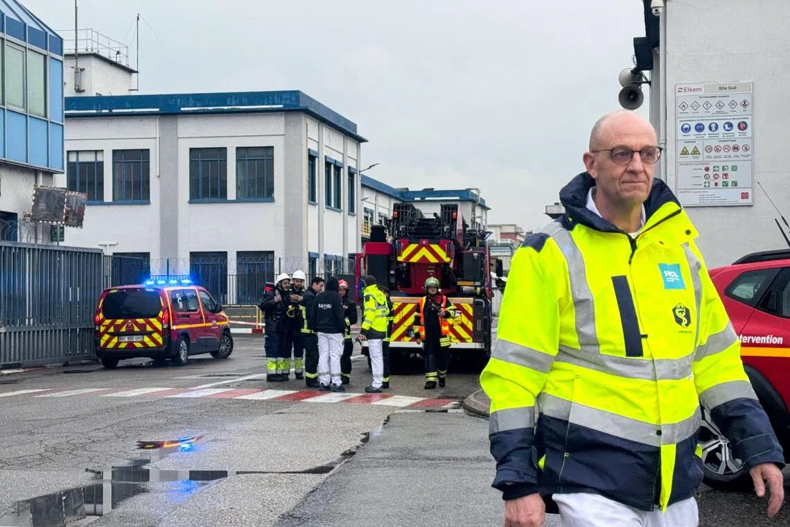 Three seriously hurt in explosion at chemical plant in France