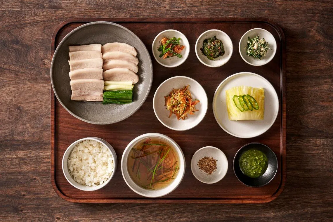 Na Oh's Jeju Black Pork Bossam.
