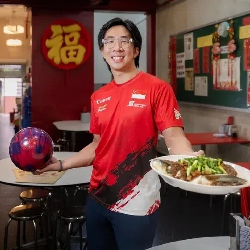 (Clockwise from left) National sprinter Daryl Tan, national handballer Kate Ong, bowler Jomond Chia and Kabaddi athlete Sasmithaa Mano.