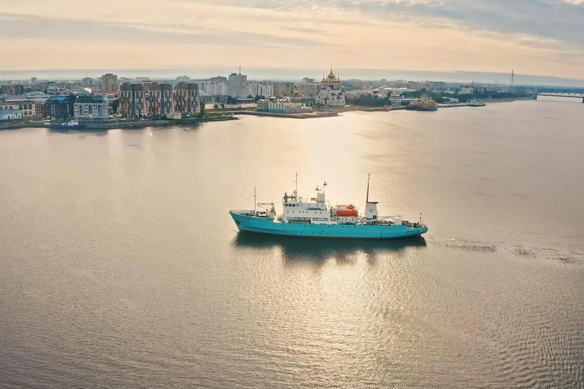 The Professor Molchanov (seen here in 2022) was seized late on Sept 2 in Barentsburg - a coal mining settlement that Russia operates on the Norwegian Arctic archipelago of Svalbard under the terms of a 1920 treaty.