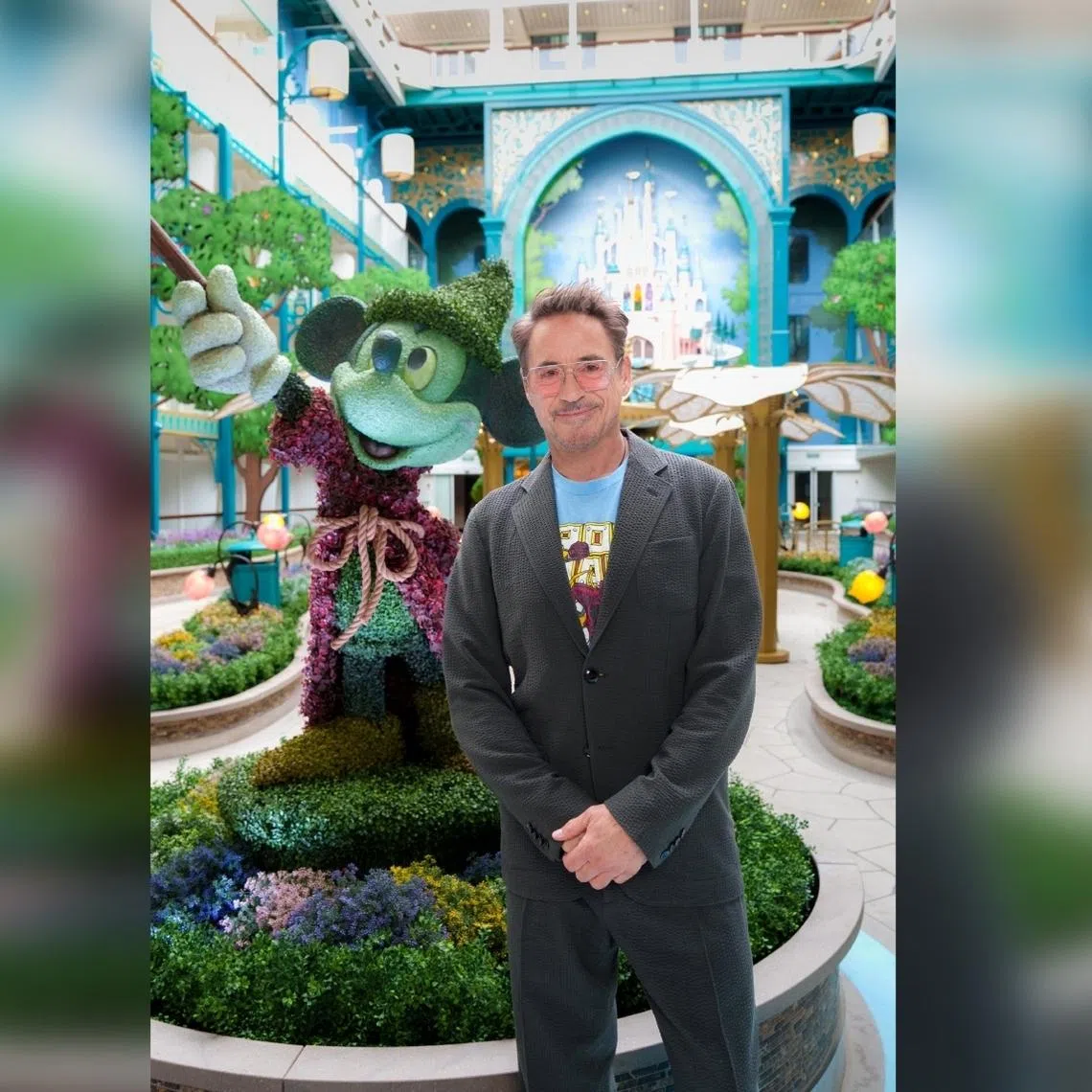 Academy Award-winning actor Robert Downey Jr has been named the godparent of the Disney Adventure.