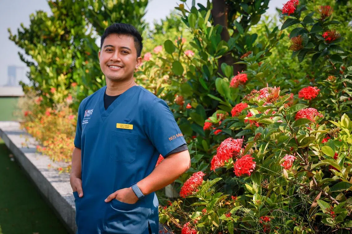 Uzer Danial Sukari decided to enter nursing after a National Service deployment.