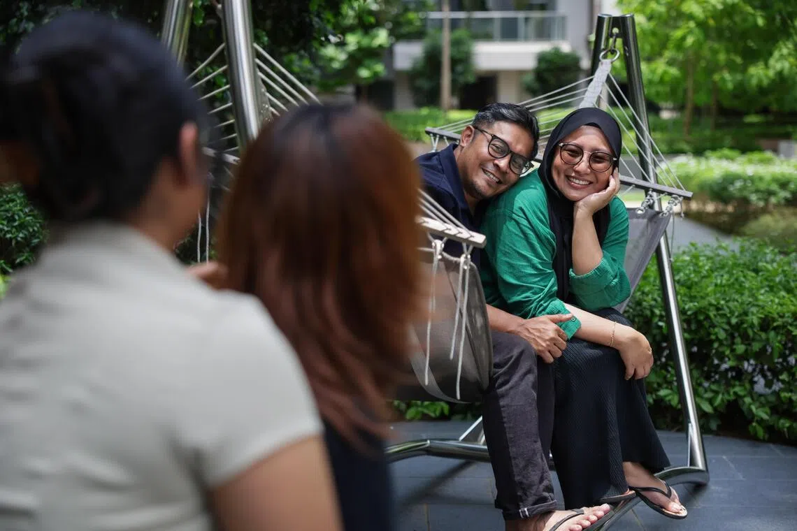 Ms Halimaton Abdullah, 44, a teacher, and her husband, Mr Khairul Amin Zakaria, 44, a constituency director at the People's Association are currently fostering an 18-year-old girl.