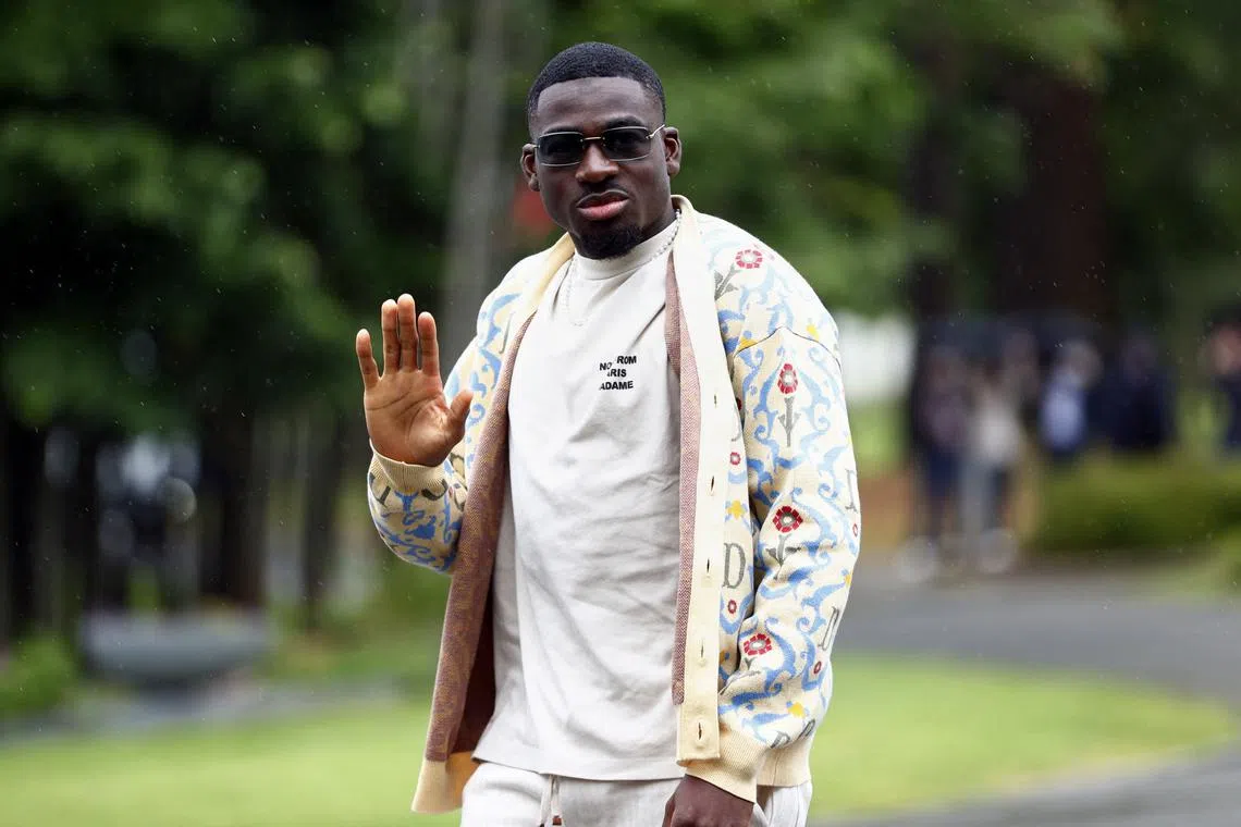 Soccer Football - Euro 2024 - France squad arrives at training camp for Euro 2024 - Clairefontaine, France - May 29, 2024 France's Youssouf Fofana arrives for training REUTERS/Abdul Saboor/File Photo