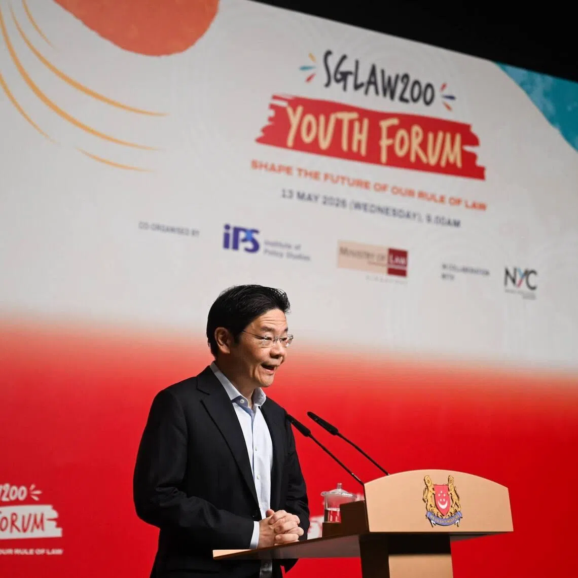 Prime Minister Lawrence Wong said a strong and functional system of international rules is vital for a small country like Singapore.