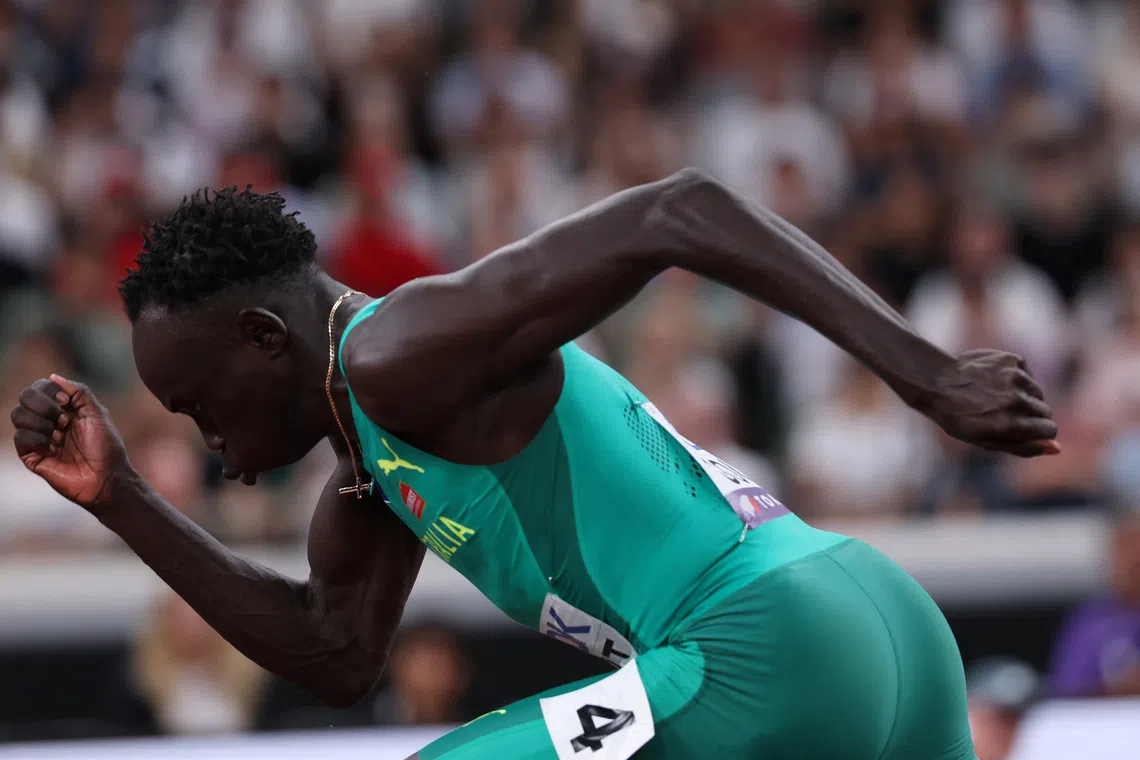 World Athletics Championships Tokyo 2025 - Men's 200m Semi-Final - Japan National Stadium, Tokyo, Japan - September 18, 2025 Australia's Gout Gout in action during the heats REUTERS/Edgar Su