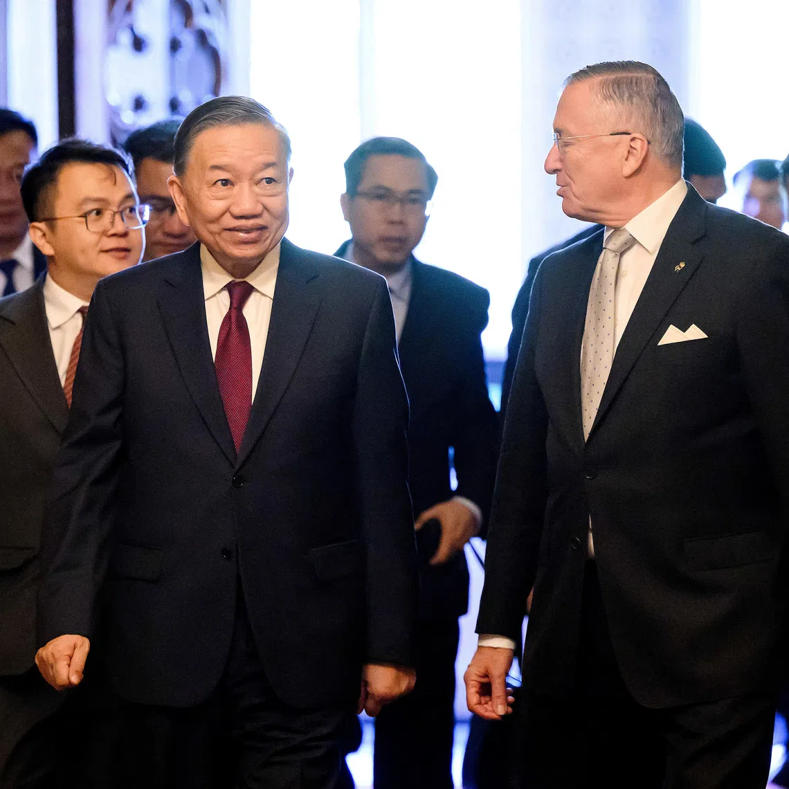 Vietnam’s President To Lam arrives at Government House in Sydney, Australia, August 10, 2026. Bianca De Marchi/Pool via REUTERS