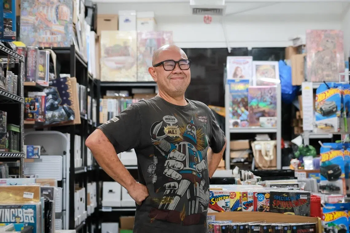 Stephen Fung, founder of Kalibak’s Kave, specialises in comics from the 80s and 90s.