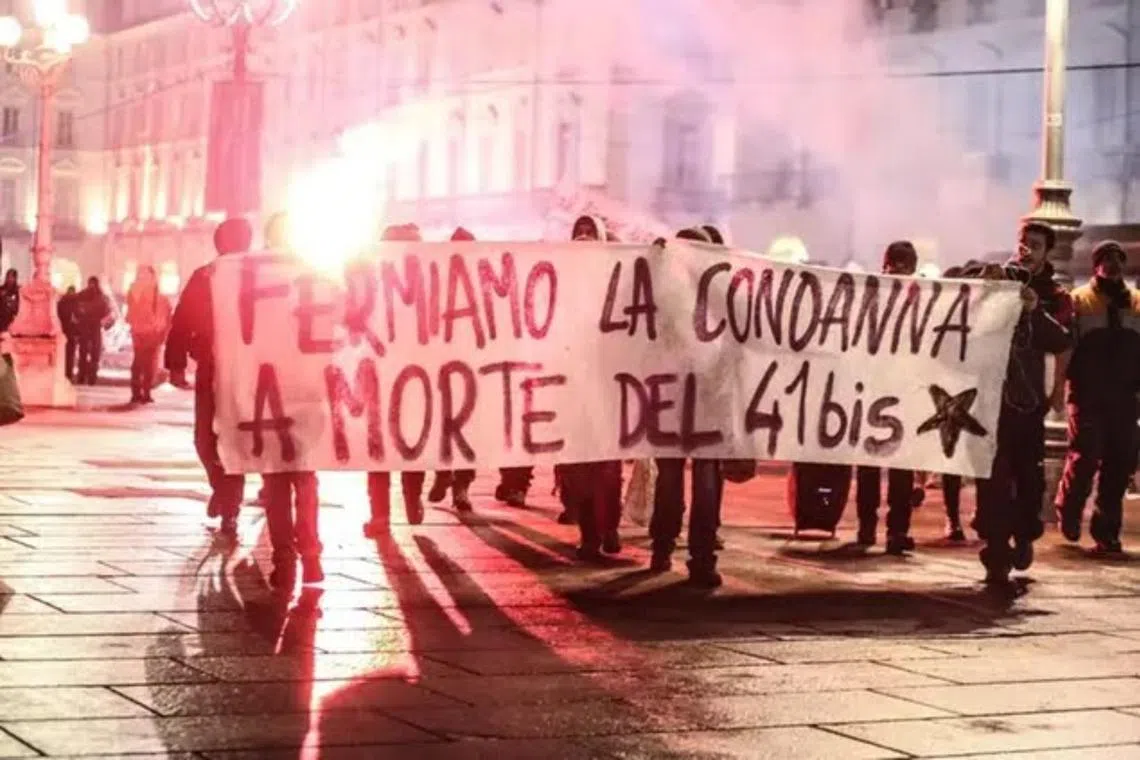 Anarchists have mobilised throughout Italy to protest what they say is the harsh prison treatment of 55-year-old anarchist Alfredo Cospito. 