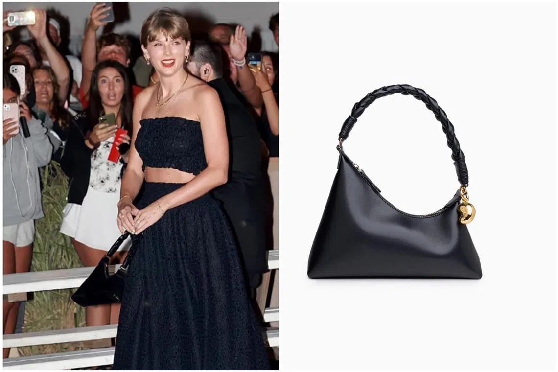 American pop star Taylor Swift was seen carrying a bag by Aupen, an up-and-coming bag label co-founded by a Singaporean.