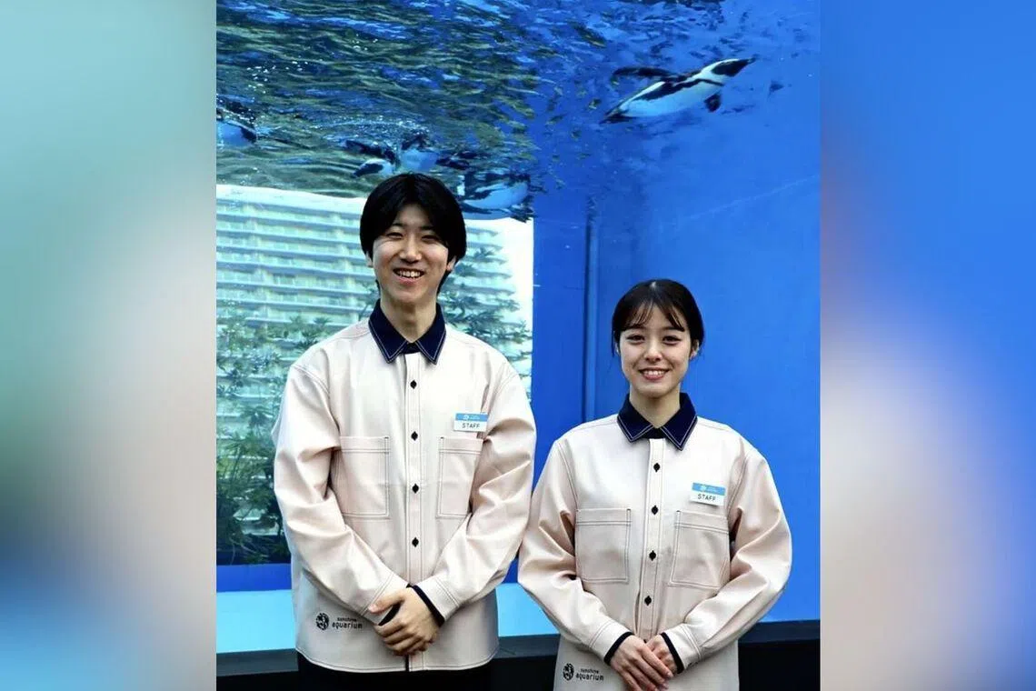 Tokyo aquarium recycles fishnets into employees’ uniforms to fight waste