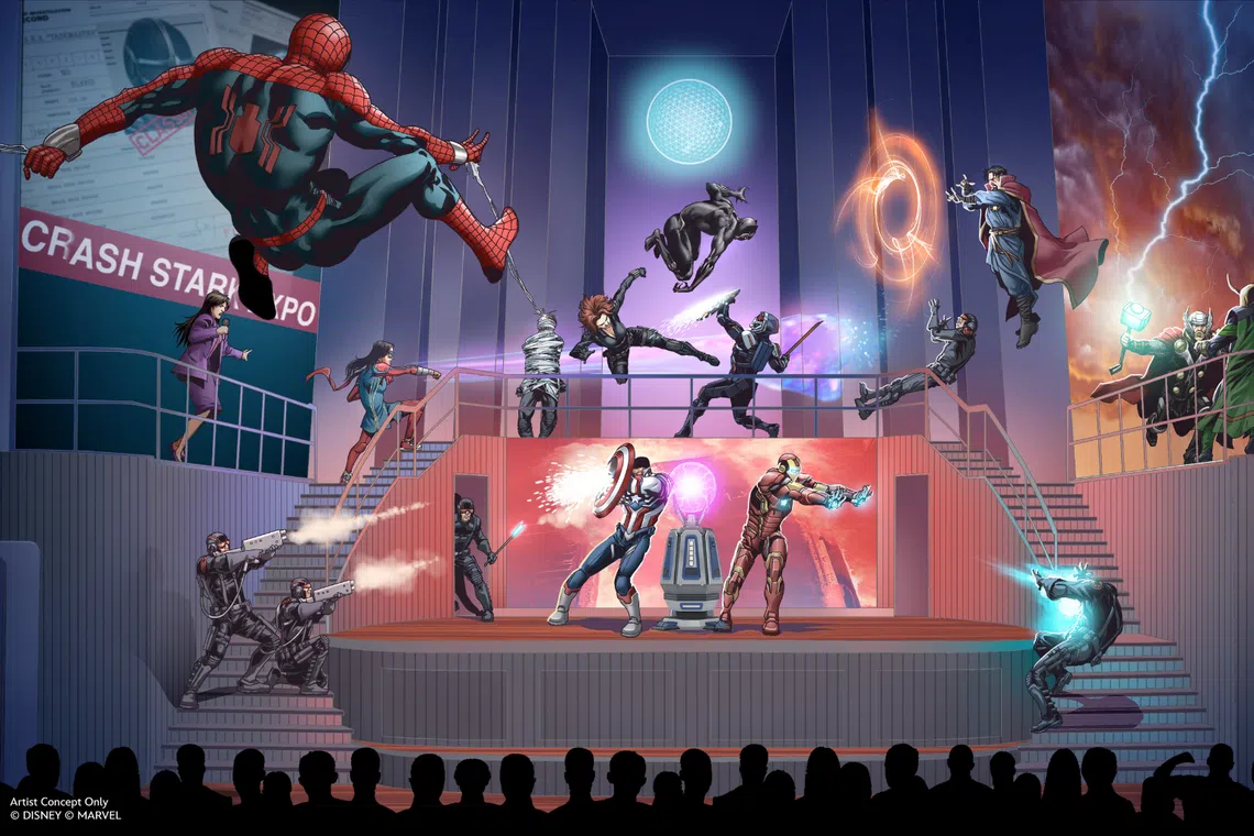 Live musicals are a key part of the live entertainment onboard the Disney Adventure, with Avengers Assemble! among the shows bringing Marvel Super Heroes to the stage. 