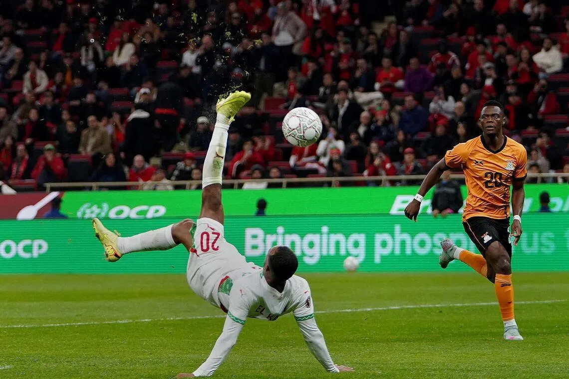 Bicycle-kick king Ayoub El Kaabi is new Afcon hero for hosts Morocco