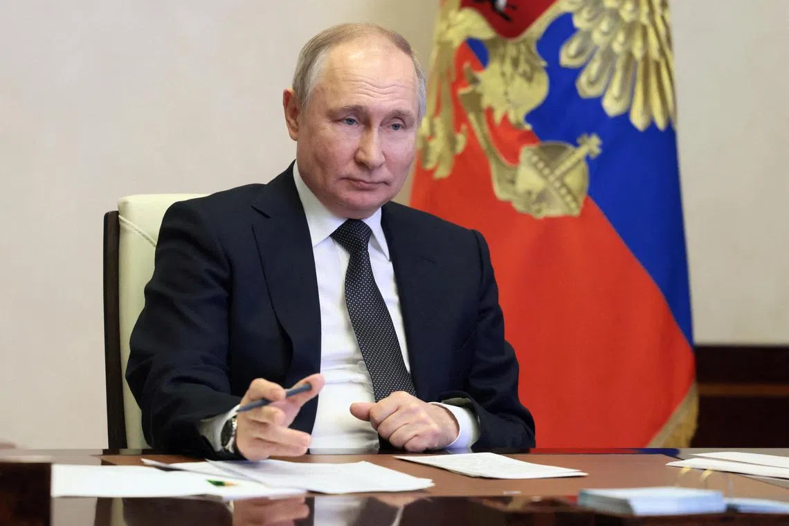 Mr Putin will update Russia’s political and military elite on the Ukraine conflict.