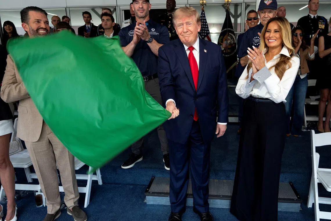 Trump caps summer of US 250th birthday at IndyCar race through Washington
