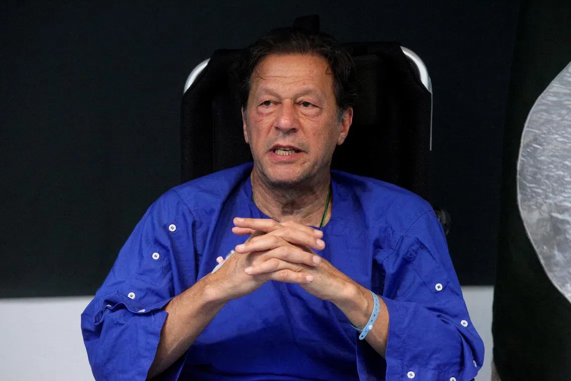 Pakistan's ex-leader Imran Khan’s approval ratings jumped to 61% in February from 36% in January 2022, the poll showed.
