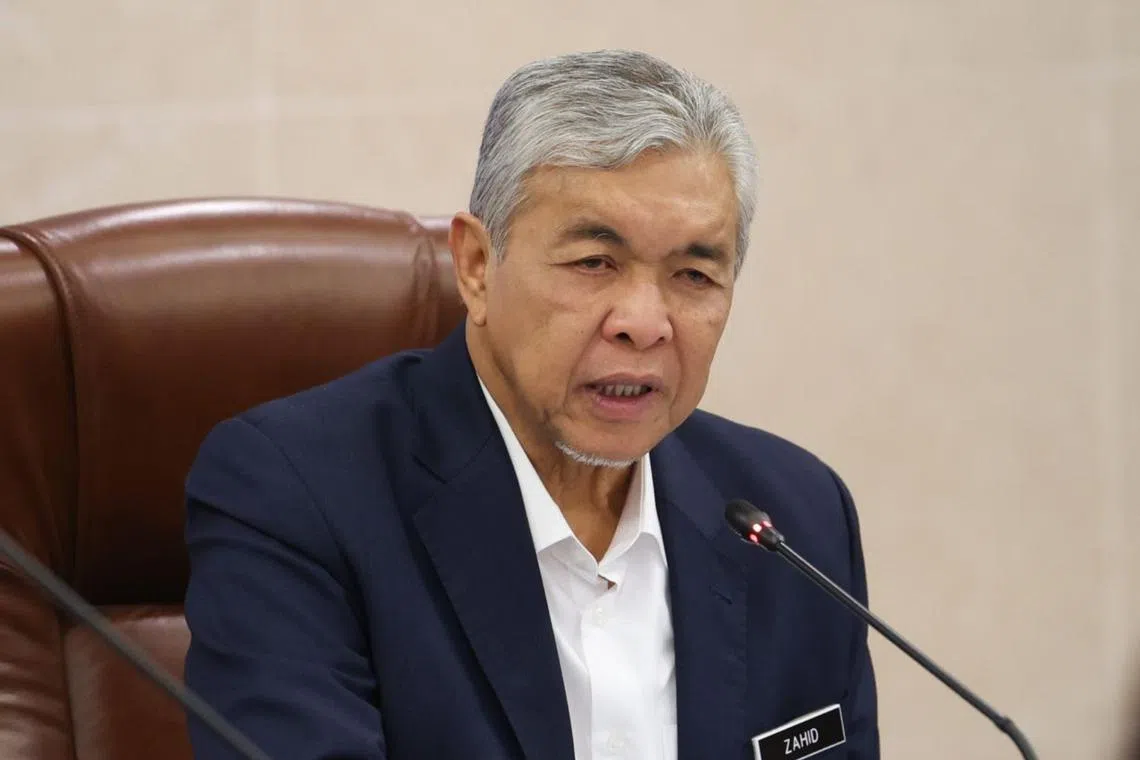 Police reports have been filed over Mr Zahid Hamidi’s announcement of a RM450,000 grant for youth bodies in Terengganu.