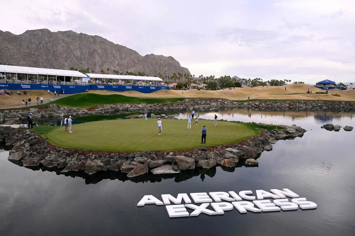 A view of the PGA Tour's American Express tournament.