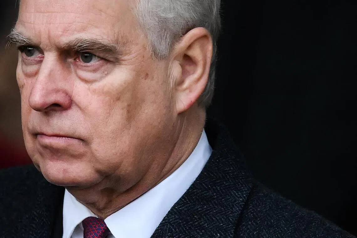 Britain's Prince Andrew had enounced his Duke of York title under pressure from his brother King Charles III.