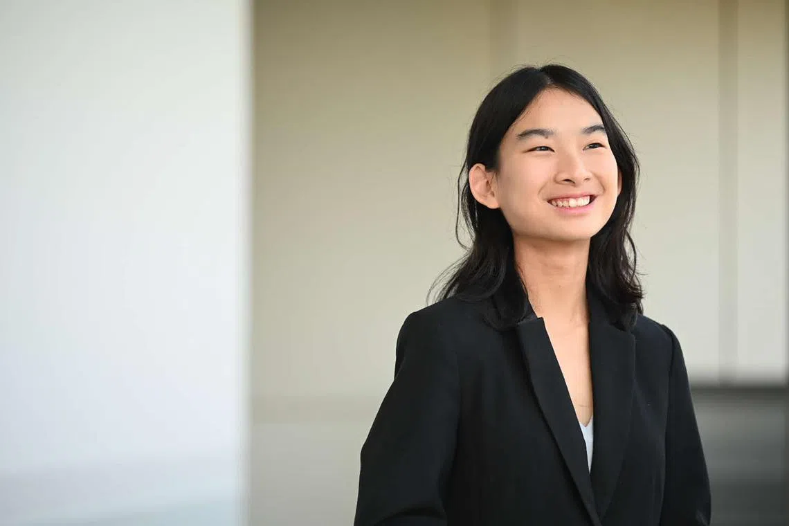 Singer-songwriter Jayne Peh received a scholarship from national water agency PUB on July 24, 2023.