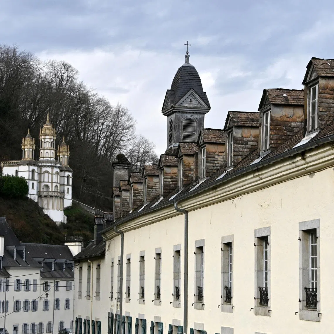 FILE PHOTO: A view shows the school Le Beau Rameau, formerly known as the Notre-Dame de Betharram institution, a French Catholic college-high school, in Lestelle-Betharram, near Pau, France, February 21, 2025. REUTERS/Alexandre Dimou/File Photo