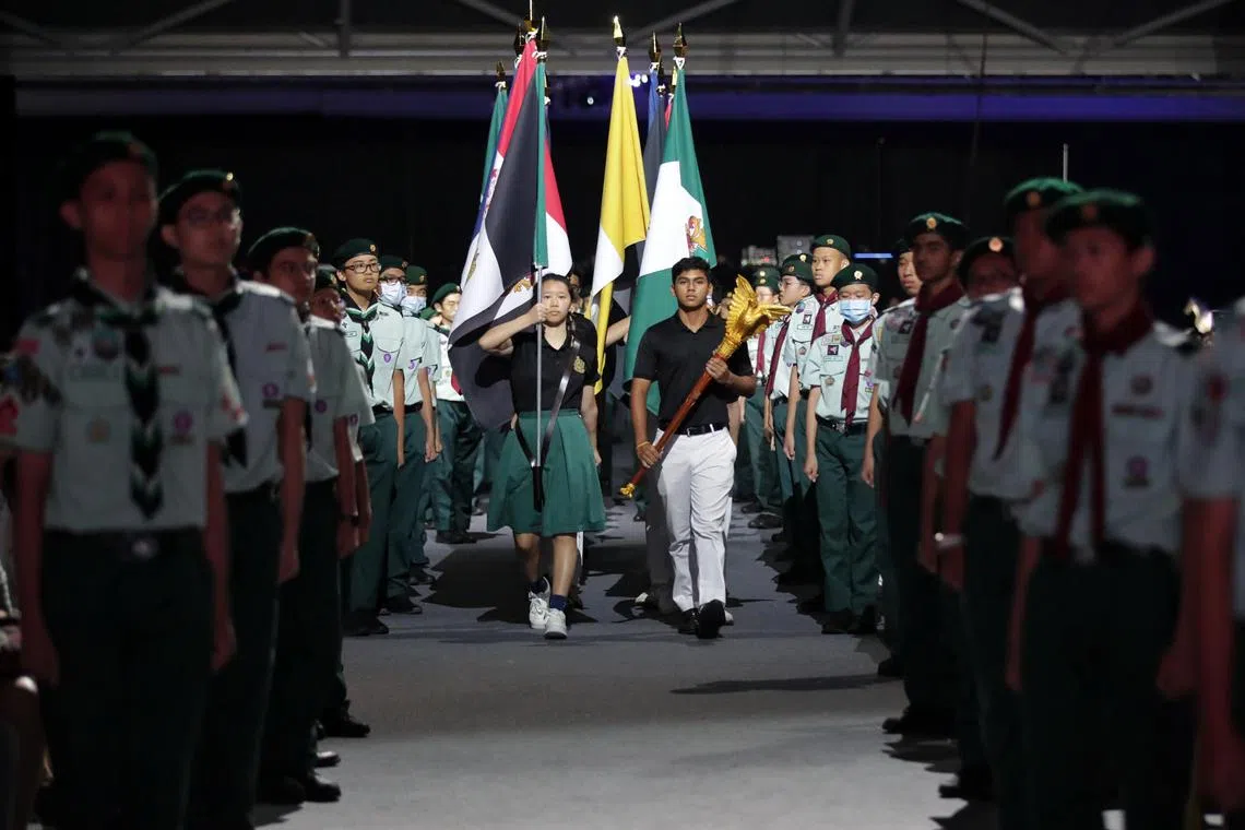 About 5,000 people attended Raffles Institution's 200th anniversary celebration on May 23, 2023. 