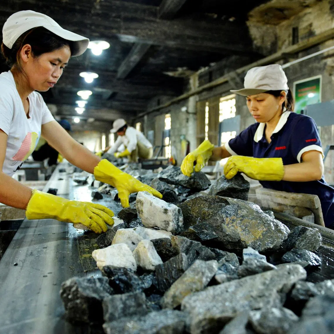 A tungsten mining factory at in China. Its latest export controls target five key minerals, including tungsten, that have applications in high-tech industries. 