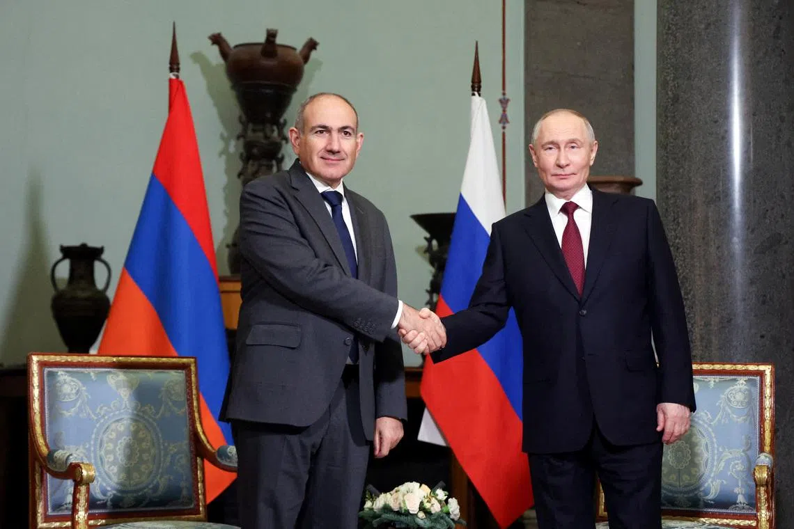 Russia says Armenia's future in post-Soviet military and economic blocs must be settled soon