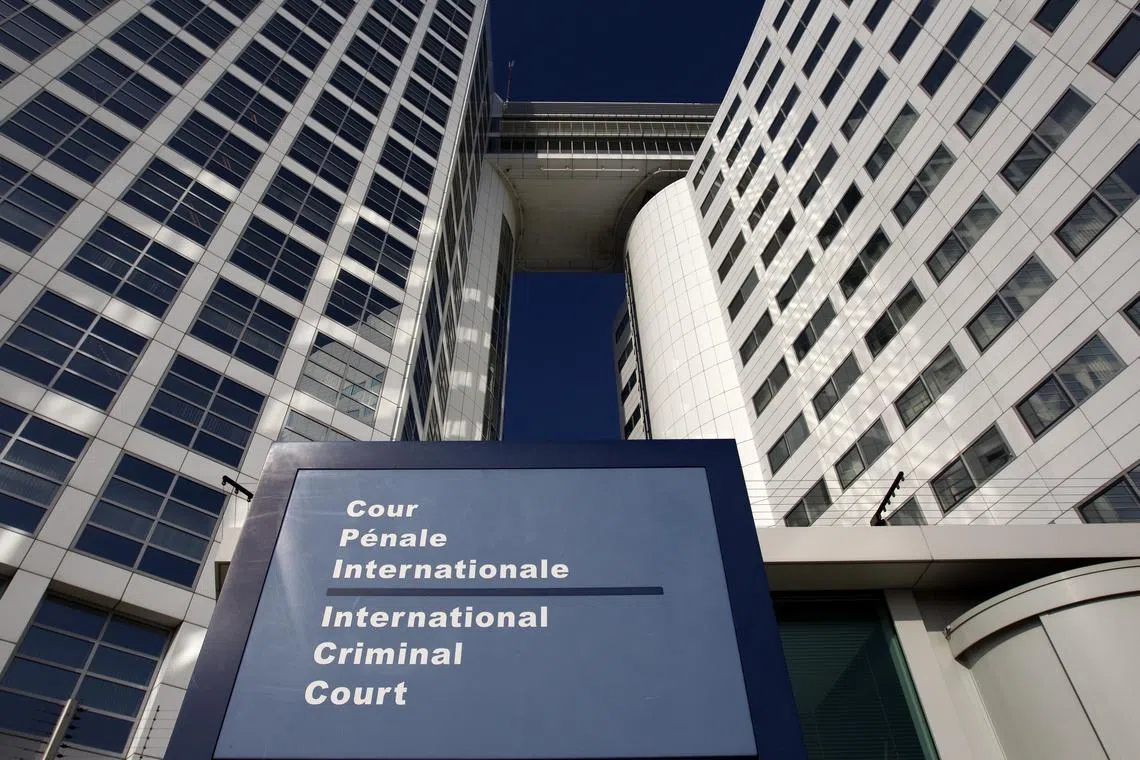 FILE PHOTO: The entrance of the International Criminal Court (ICC) is seen in The Hague March 3, 2011. REUTERS/Jerry Lampen/File Photo