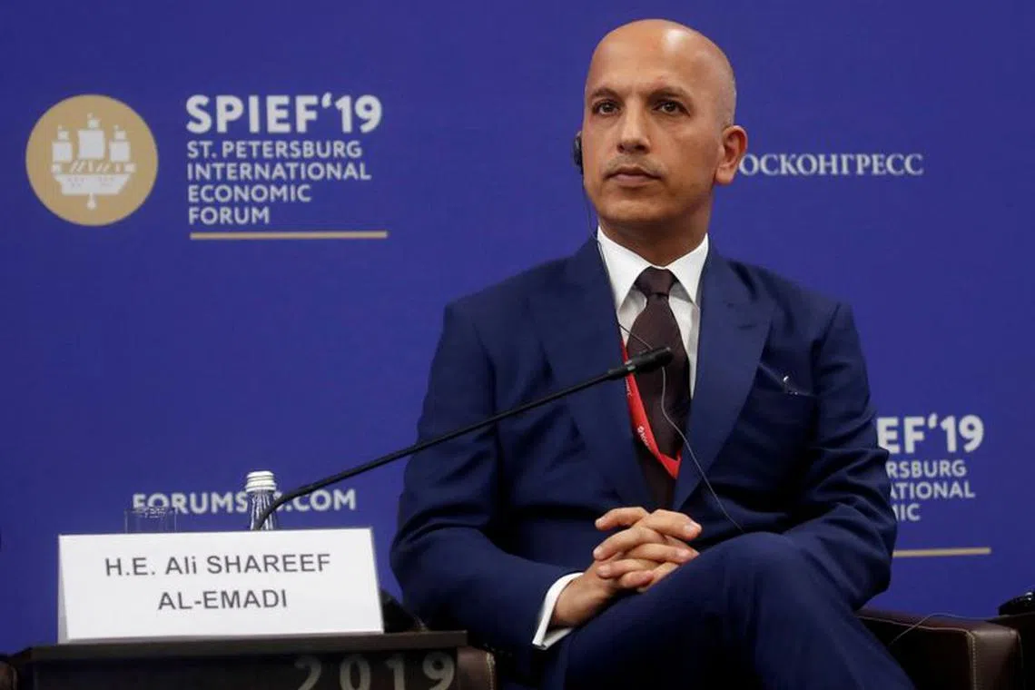 FILE PHOTO: Minister of Finance of Qatar H.E. Ali Sherif al-Emadi attends a session of the St. Petersburg International Economic Forum (SPIEF), Russia June 6, 2019. REUTERS/Maxim Shemetov/File Photo