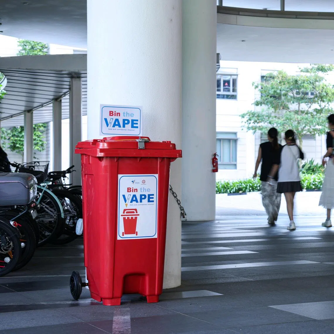 Each university has placed one bin on campus and is assessing the need for more.