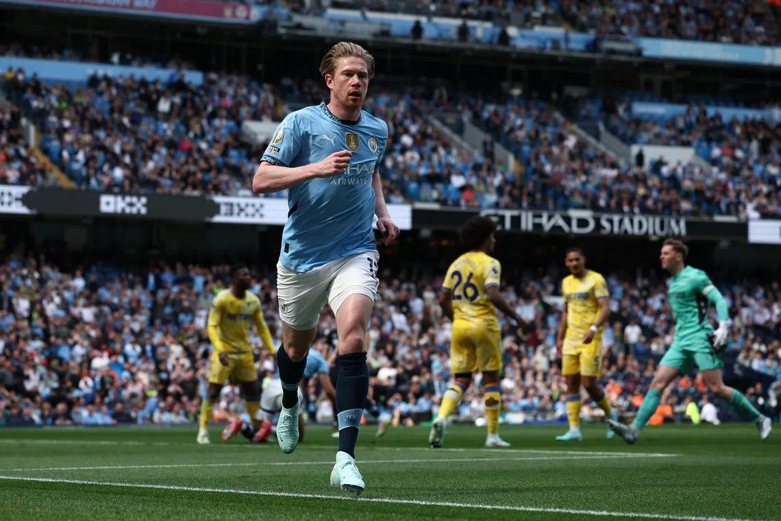 Manchester City playmaker Kevin de Bruyne proved that he will be a big miss for the club when he leaves at the end of the season.